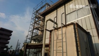 西面足場状況