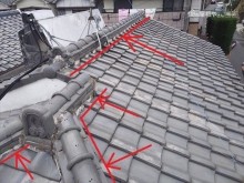 瓦屋根既存状況