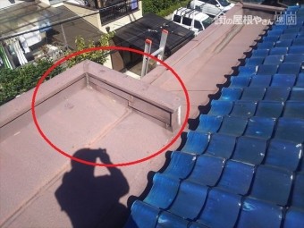 鋼板平葺き工事前