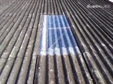 スレート屋根明り取り施工完了