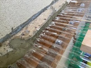 モルタル 補修完了