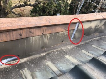 笠木 立ち上がりコーキング