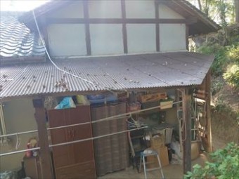 既存波板 撤去前