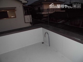 テラス雨漏り改修完了