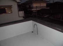テラス雨漏り改修完了