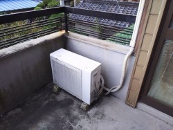 テラス雨漏り改修前