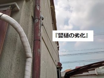 軒樋 劣化 変色