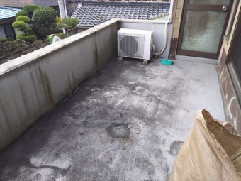 防水前手摺撤去