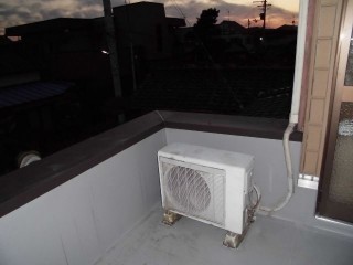 テラス雨漏り改修完了