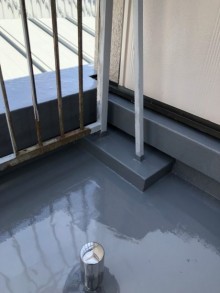 ベランダ防水完了