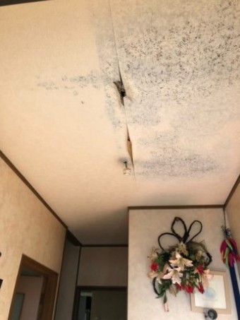 天井漏水被害状況