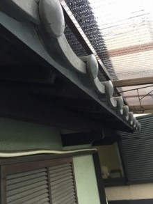 庇漆喰塗り替え