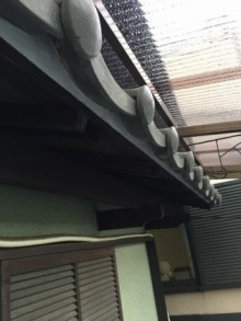 庇漆喰塗り替え