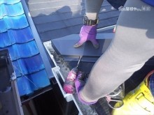屋根棟板不良ヵ所復旧