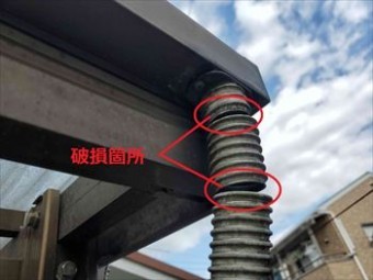 ジャバラ 破損箇所