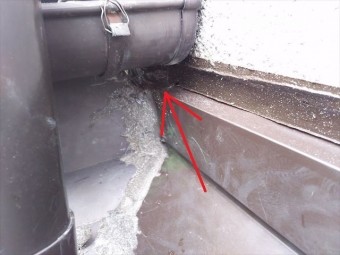 屋根・壁取合い板金コーキング