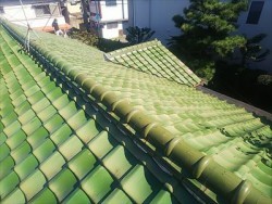 葺き替え工事 工事前 瓦屋根