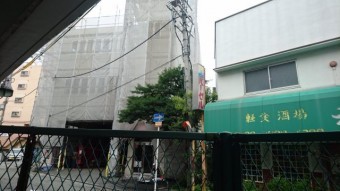 正面シート養生