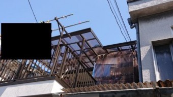 正面ベランダ完了