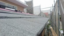 エコグラーニ施工中