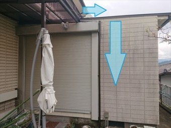 テラス 軒樋新設