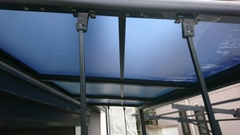 テラス屋根取付完了