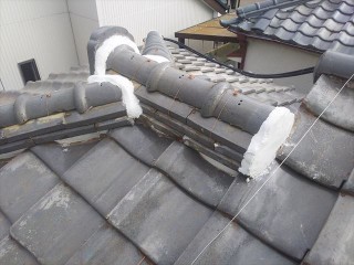 棟瓦積み直し完了