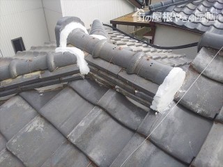 棟瓦積み直し完了