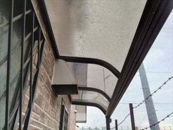 足場設置箇所 テラス屋根