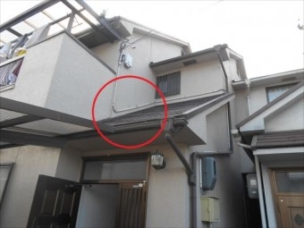 雨漏り 全体画像 下屋