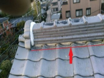 大屋根棟瓦復旧完了