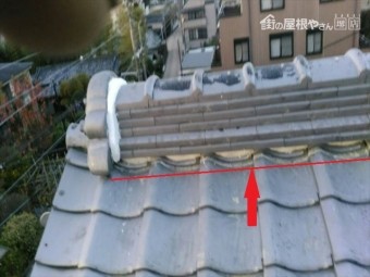 大屋根棟瓦復旧完了