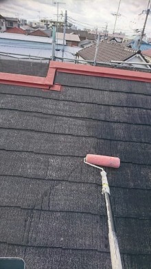 コロニアル屋根材下地処理