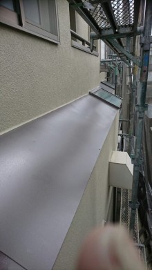 庇塗装完了