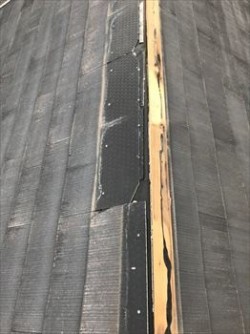 棟板金 台風飛散 工事前