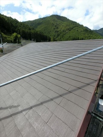 屋根塗装 中塗り完了