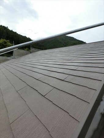 屋根塗装 上塗り完了