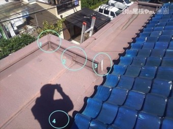 雨漏り調査屋上全景