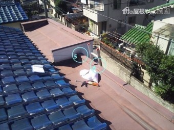 雨漏り調査屋上全景
