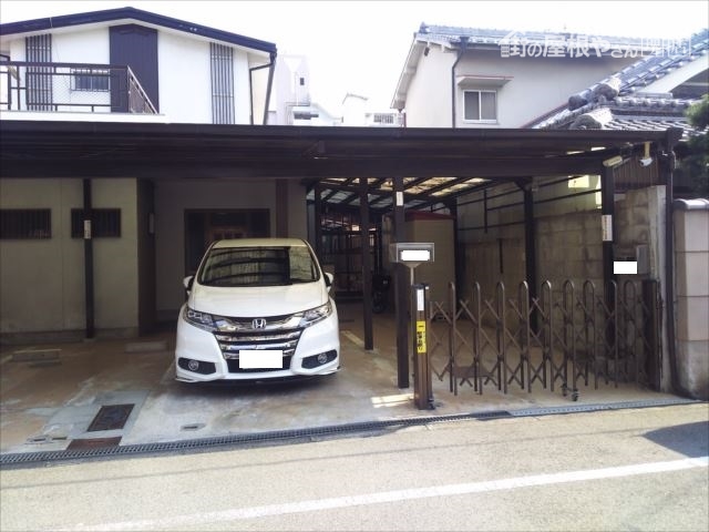 波板 破損全景