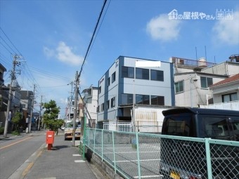 東面外壁看板仕上り