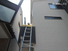 バルコニー屋根施工状況