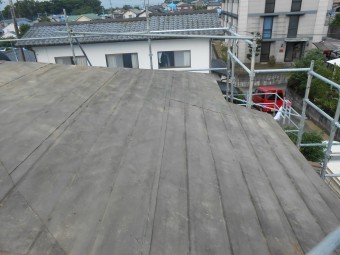瓦撤去 掃除完了後