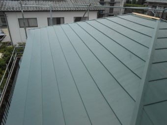 屋根 横暖ルーフ 施工完了