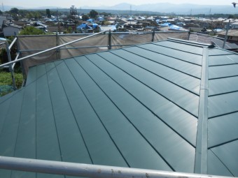 大屋根 金属製屋根 完了