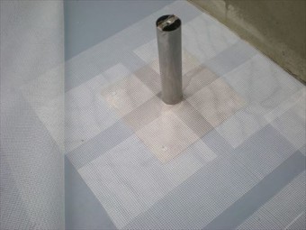 脱気筒下地と取付