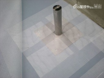 脱気筒下地と取付