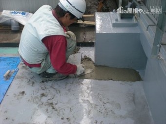 側溝モルタル充填塞ぎ