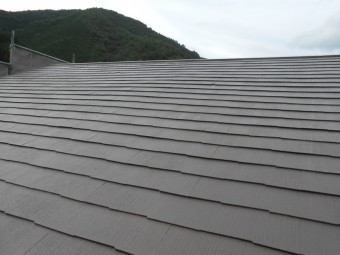 屋根塗装 上塗り完了