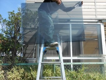 ポリカ 養生めくり